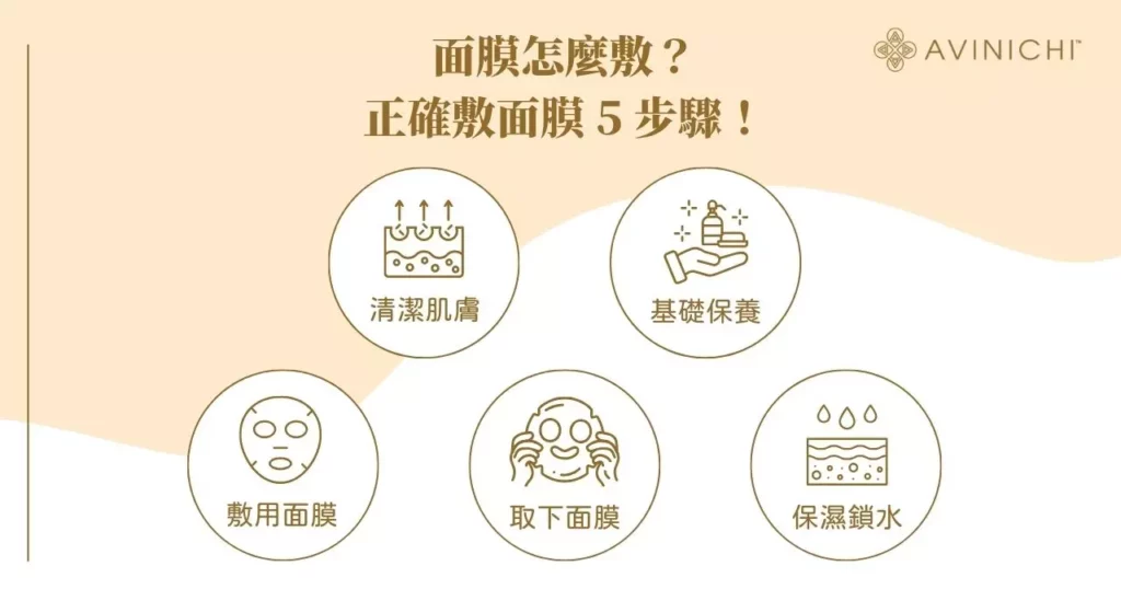 面膜怎麼敷？正確敷面膜 5 步驟！